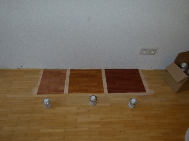 Parkett Musterfarben, direkt auf Ihrem Boden